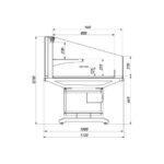 Холодильные промо витрины AURA SQ H120 Brandford с дополнительной полкой для выкладки