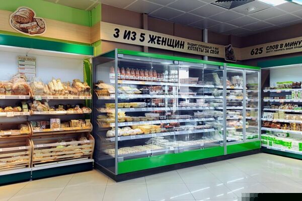 Холодильные горки Tesey ESC Brandford с дверями из стеклопакетов