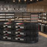 Алкогольный стеллаж остров WINE ISLAND  усиленный