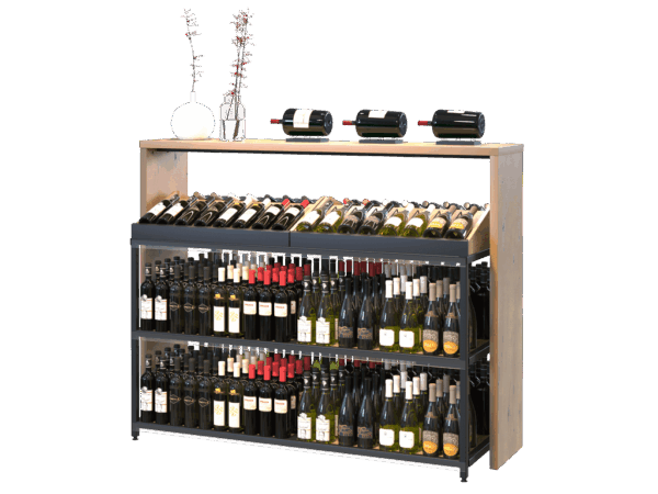 Винный стеллаж в стиле лофт Wine2 