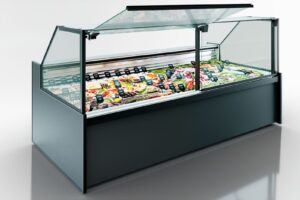 Специализированная витрина для продажи рыбы и морепродуктов Missouri MC 120 fish PP/PS/self M/A Hitline