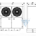Компрессорно-конденсаторный блок ССB6R45 2xTAG4561z Intercold